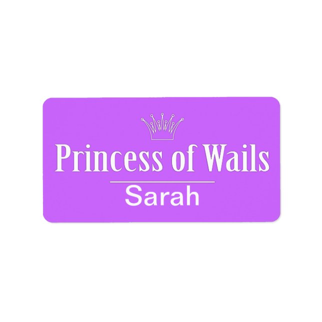 Étiquette Prince de Galles / Princesse de Galles (Pays de Ga (Devant)