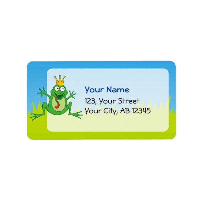 Étiquette Prince Frog (Devant)