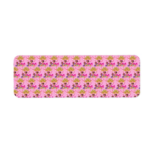 Étiquette Princesse en rose (Devant)