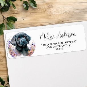 Étiquette Printemps en attente - Labrador Puppy - Black Lab