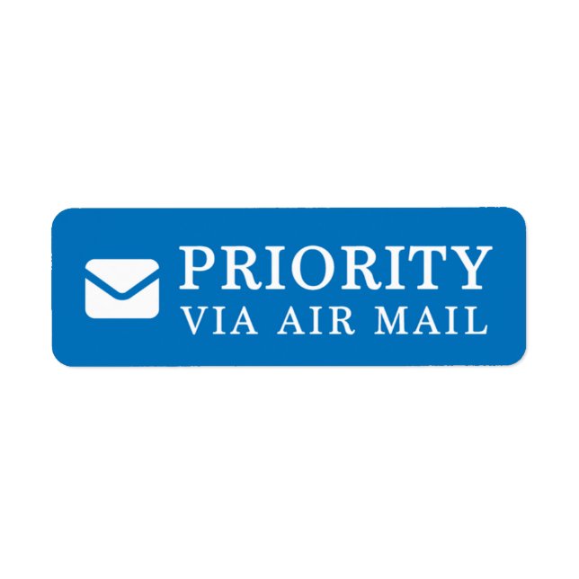 Étiquette PRIORITÉ VIA AIR MAIL 手 箋 lettre par la poste lett (Devant)