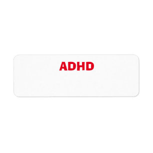 Étiquette Problème de santé ADHD