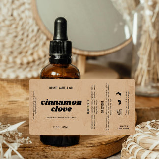 Étiquette Product Customizable Brown Rustic Label