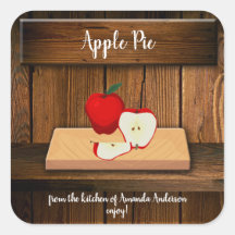 Étiquette produit Apple Pie 3" Sq