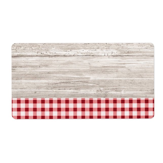 Étiquette produit de table de pays (Devant)