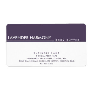 Étiquette Produit de typographie de luxe moderne simple