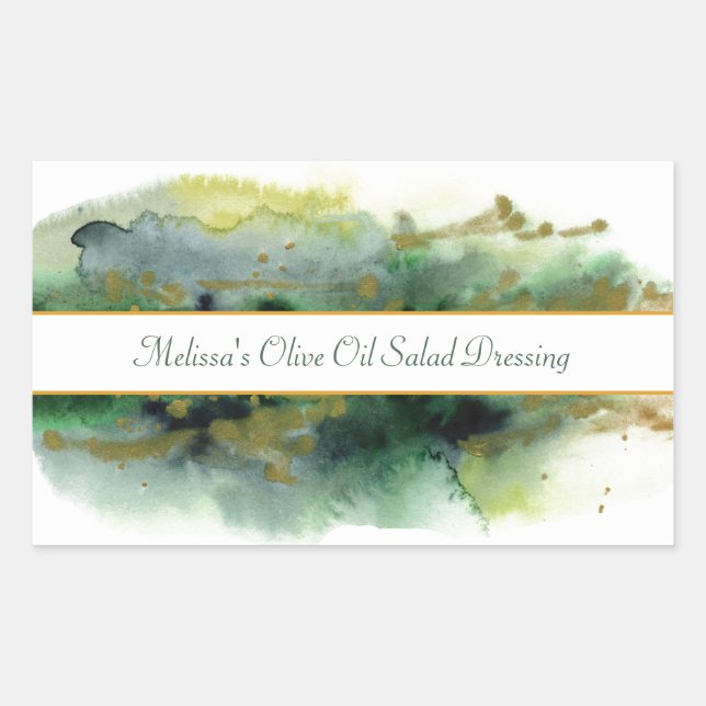 Étiquette produit peinture aquarelle (Devant)