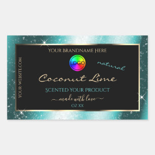 Étiquette produit Turquoise de cadre de Parties sc