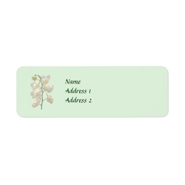 Étiquette Produits Mariages Dainty White Orchids (Devant)