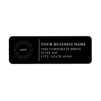 Étiquette  Professional Business Logo  Return Address Label