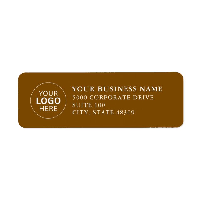 Étiquette  Professional Business Logo  Return Address Label (Devant)