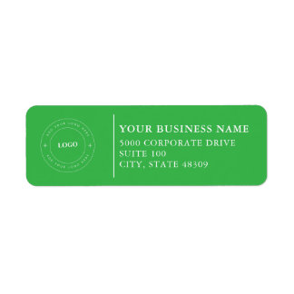 Étiquette  Professional Business Logo  Return Address Label