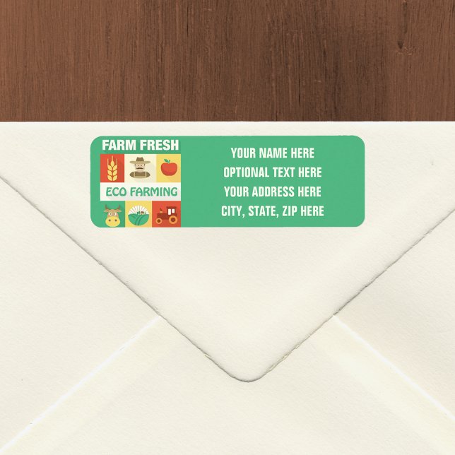 Étiquette Professionnel Agricole Iconique Conçu (Créateur téléchargé)