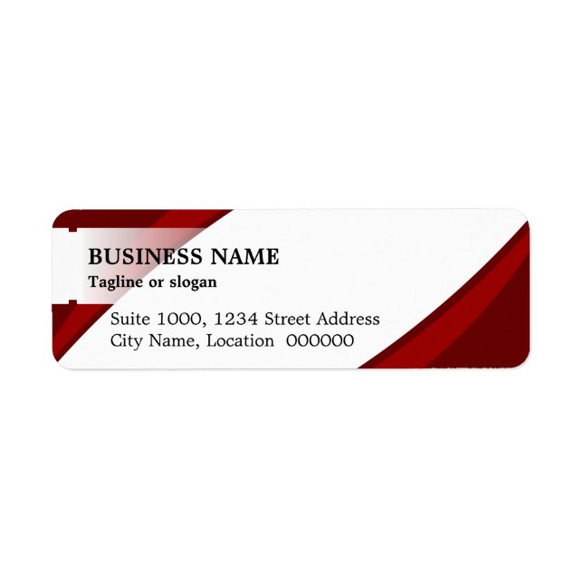 Étiquette Professionnel Rouge (Devant)