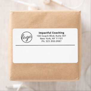 Étiquette Professionnel Simple Logo d'entreprise Moderne