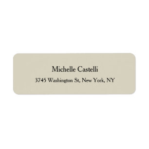 Étiquette Professionnel Unique Classique Simple