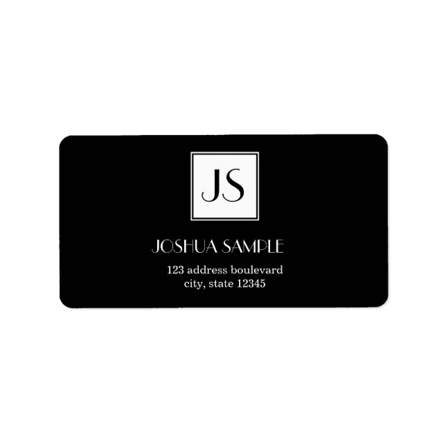 Étiquette Professionnellement simple (Devant)