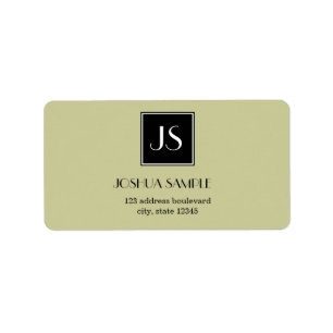 Étiquette Professionnellement simple