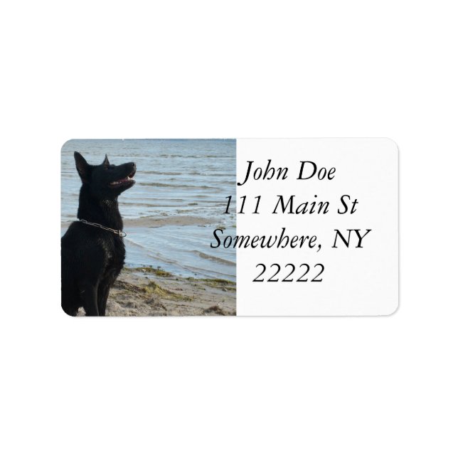 Étiquette Profil Alsacien Noir (Devant)