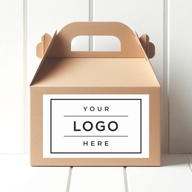 Étiquette promotionnelle d'entreprise à logo perso (Créateur téléchargé)