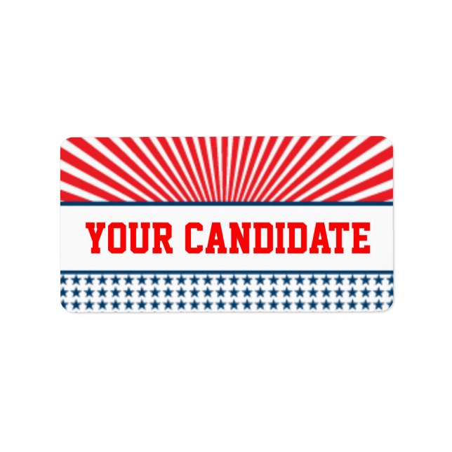 Étiquette Publicité de campagne (Devant)