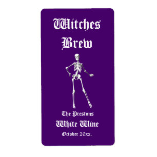 Étiquette Purpl fascinant d'étiquette de vin de Brew de