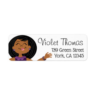 Étiquette Purple Glitzy Party Girl