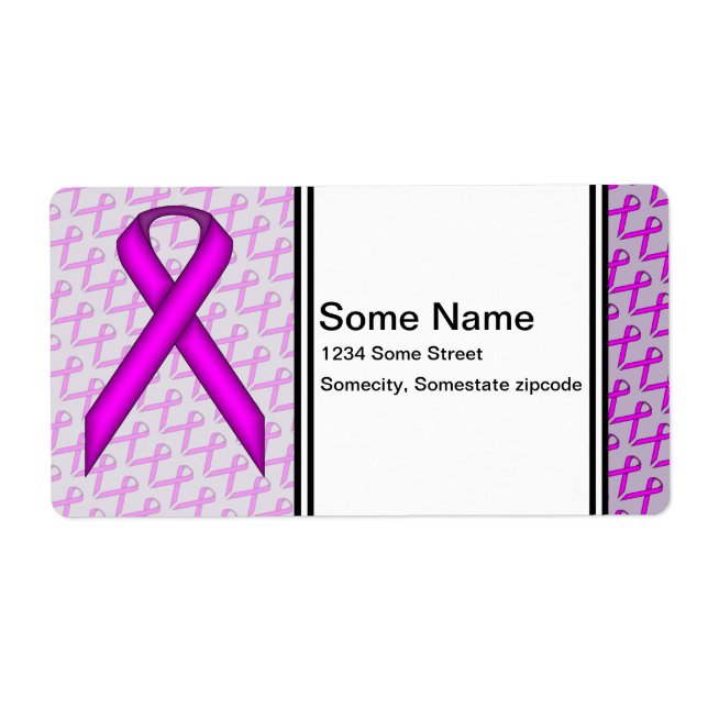 Étiquette Purple Standard Ribbon by Kenneth Yoncich (Devant)