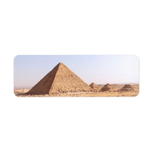 Étiquette Pyramides d'Égypte (Devant)