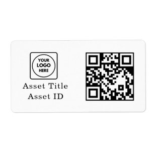 Étiquette QR code d'inventaire personnalisé Suivi d'actif