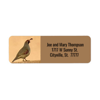 Étiquette Quail Art