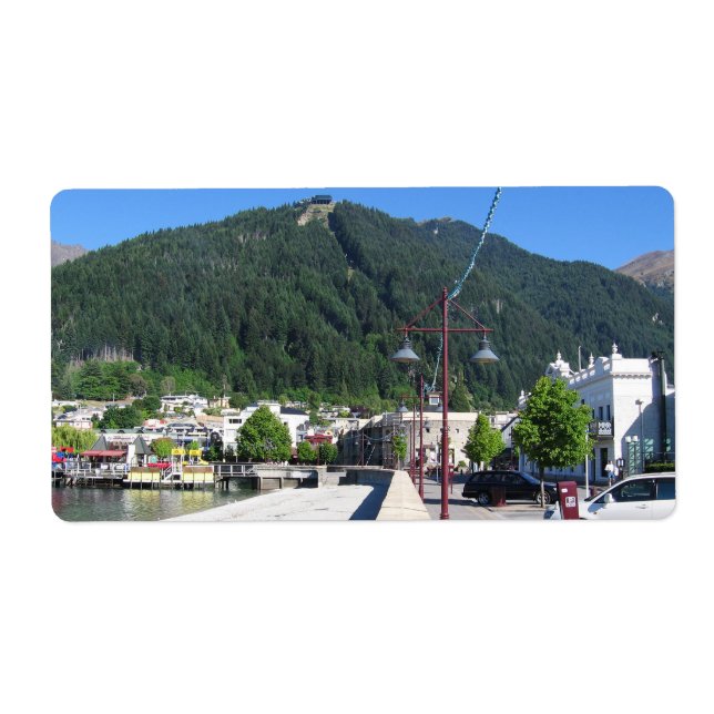 Étiquette Queenstown, Otago, Nouvelle-Zélande (Devant)