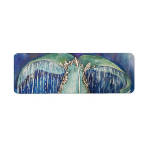 Étiquette queue de baleine