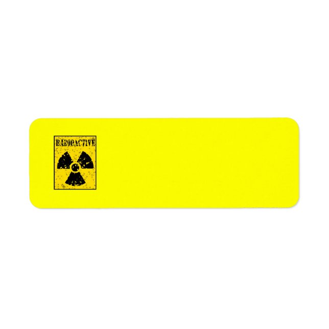 ÉTIQUETTE RADIOACTIVE-4 ALERTE RADIOACTIVE SYMBOLE SIGN GRAP (Devant)