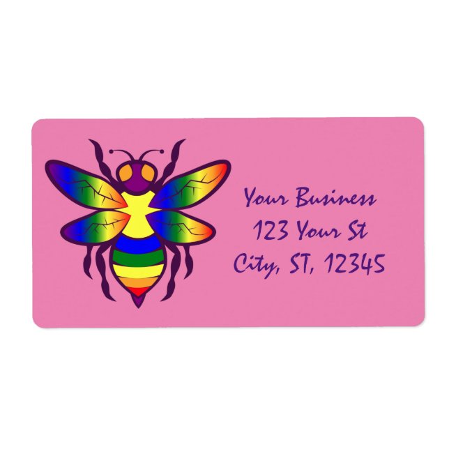 Étiquette Rainbow Bee Thunder_Cove (Devant)