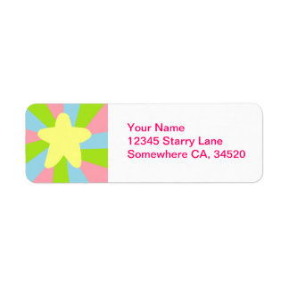 Étiquette Rainbow Star