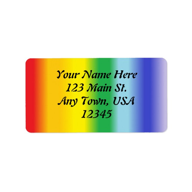Étiquette Rainbow v1 (Devant)