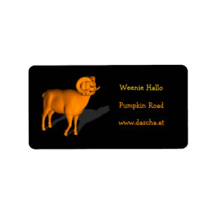 Étiquette Ram orange