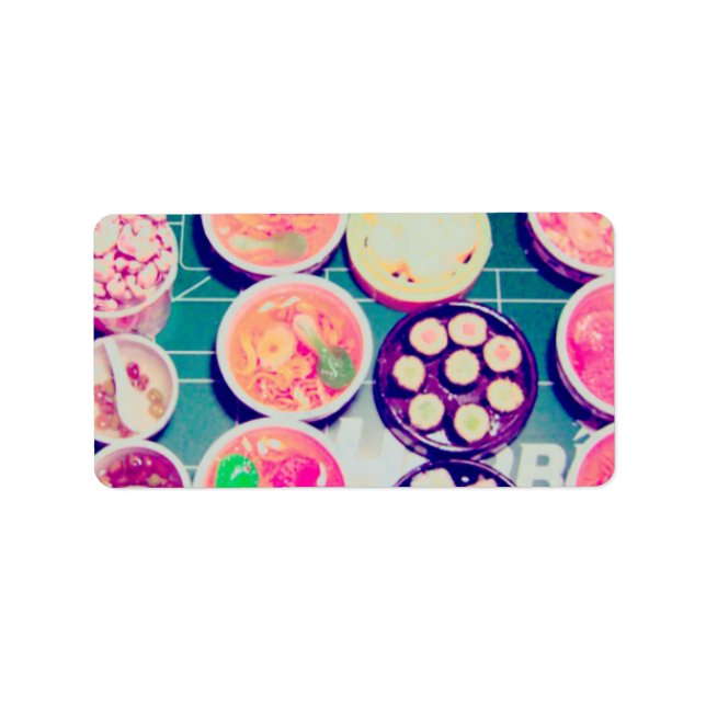 Étiquette ramen et sushi (Devant)