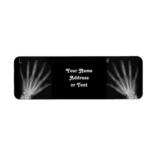 Étiquette Rayon X numérique supplémentaire, main droite et m (Devant)