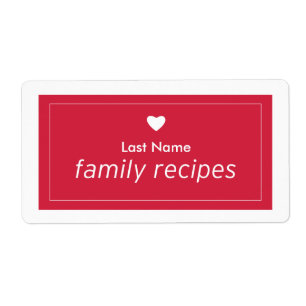 Étiquette Recettes de famille
