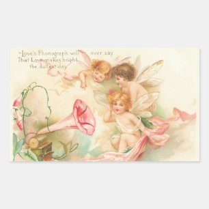 Étiquette Rectangle Angel I Cupidon