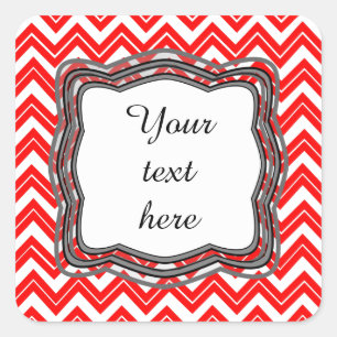 Étiquette Red Chevron