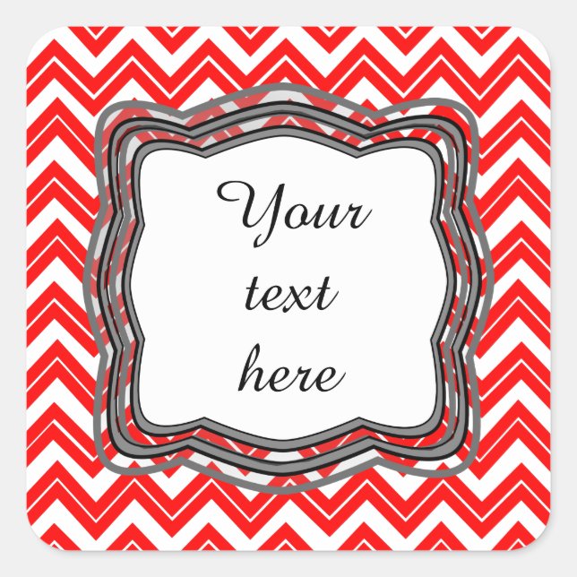 Étiquette Red Chevron (Devant)