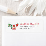 Étiquette Red Christmas Père Noël Baby shower Adresse de ret<br><div class="desc">Ajoutez une touche festive à vos invitations de vacances avec notre étiquette d'adresse de retour Baby shower Red Christmas Père Noël. Doté d'un design joyeux du Père Noël sur un arrière - plan rouge vif, ce étiquette est agrémenté de flocons de neige et de verdure hivernale, complétant parfaitement l'esprit de...</div>