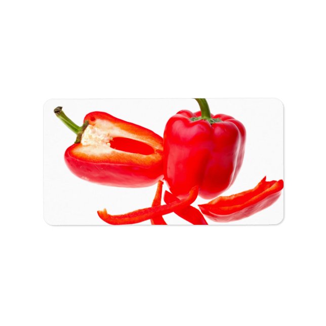Étiquette Red pepper (homonymie) (Devant)