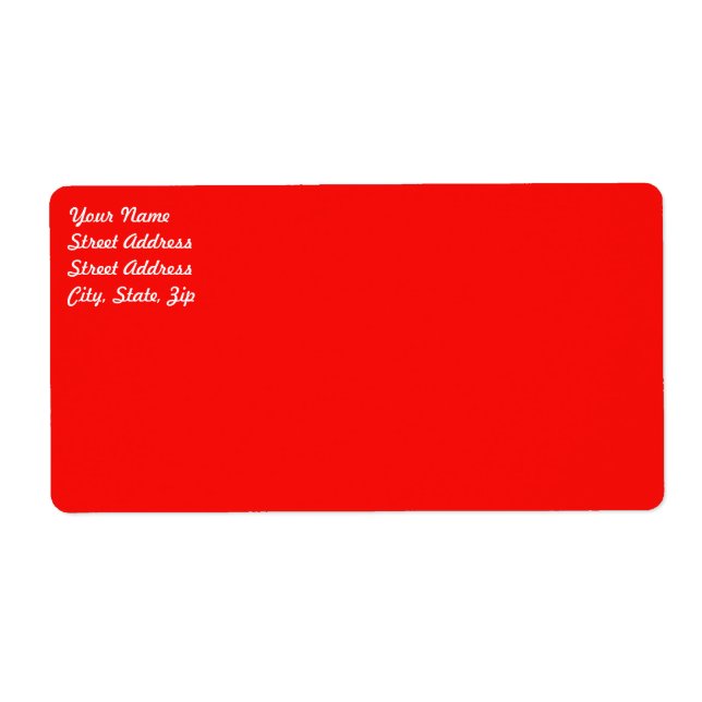 Étiquette Red Shipping Label (Devant)