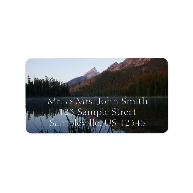 Étiquette Réflexion du lever du soleil à String Lake I (Devant)