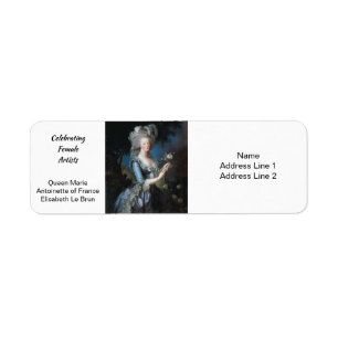 Étiquette Reine Marie Antoinette de France Elisabeth Le Brun