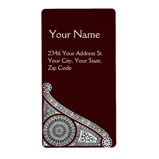 ÉTIQUETTE RENAISSANCE BROWN (Devant)